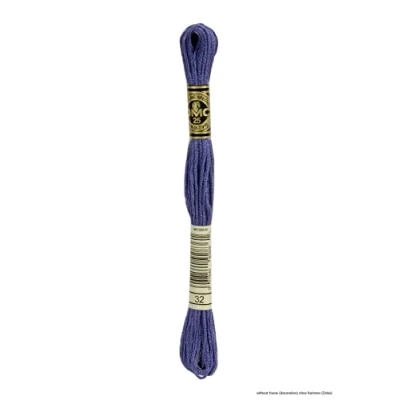 Image of DMC 117MC 0032 Cotton Embroidery Floss Purple/Blue 8 Metres