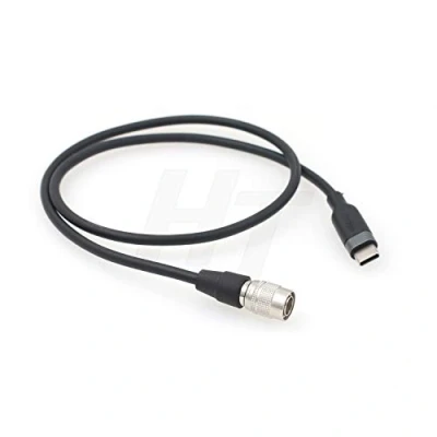Image of HangTon PD Power Bank 12V USB C to Hirose 4 Pin Cable for Zoom F4 F8 F8N Audio Recorder 50 cm