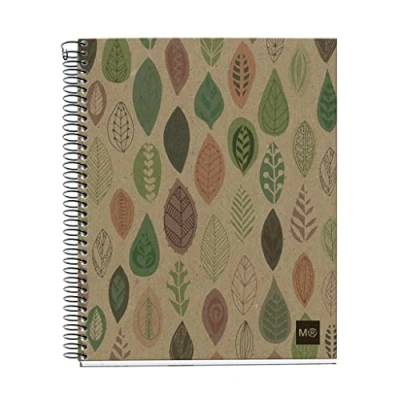 Image of Miquelrius 2872 Notebook 4 Recycled Cardboard ecojohas M (DIN A5, 148 x 210 mm, 120 Sheets, 80 g/m², Grid)