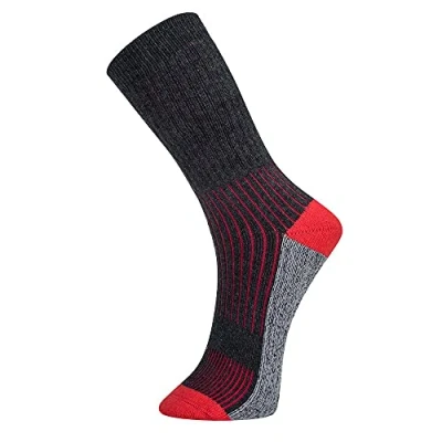 Image of Portwest Hiker Sock, Color: Black, Size: 39 43, SK12BKR39 43