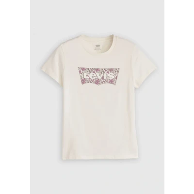 Image of Levi&#039;s Women&#039;s The Perfect Tee T Shirt, Ananda Floral Bw Fil, S