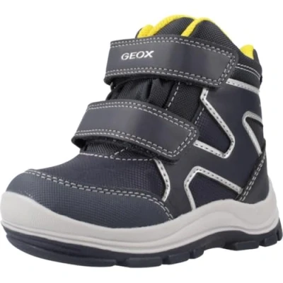 Image of Geox B Flanfil Boy ABX Ankle Boot, Black/Orange, 9 UK Child