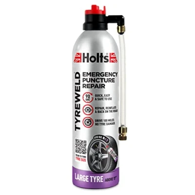 Image of Holts Tyreweld Puncture Sealant 500ml, Emergency Tyre Repair Foam, Car Kit To Get You Back On The Road, Quick &amp; Easy Flat Drive Up 100 Miles, No Tools Needed