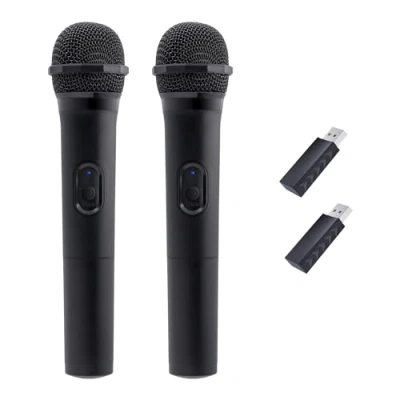 Image of Mcbazel Wireless USB Gaming Microphone Compatible with Xbox Series X/S, PS5, Switch OLED, NS Switch, PC, PS4, PS3, PS2, One One, 360, Wii Microphone, 2 pcs