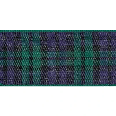 Image of Berisfords Tartan Ribbon 17 Traditional Designs for Home, Gifts, Fashion and Crafts Black Watch 7mm Wide x 1 Metre
