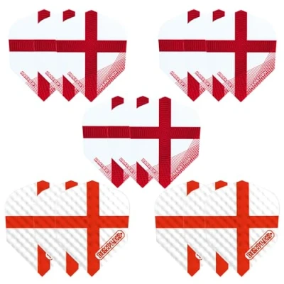 Image of Harrows Darts Flights (15 Total) I 100 Micron Dart Premium Extra Strong Made in UK Professional (England)