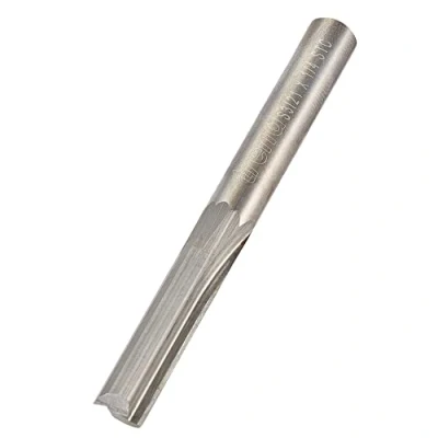 Image of Trend Professional Straight Two Flute Router Cutter, 1/4 Inch Shank, 6.3mm Cut Diameter &amp; 28mm Length, Solid Tungsten Carbide, S3/21X1/4STC