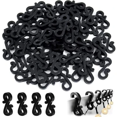 Image of UKDD® Outdoor Light Clips, Clips Gutter, Hooks Light, S for Lights Gutter Outside String (Pack of 50 Hooks)