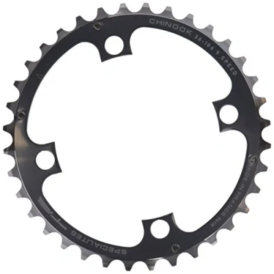 Image of Spécialités TA Chinook 4 Arm 104pcd Middle 8/9 Speed Chainring, 36t, Silver