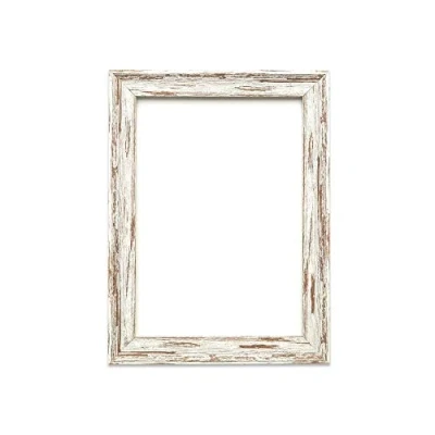 Image of Industrial Vintage looking Shabby Chic/Camouflage Picture/Photo/Poster frame Moulding measures 32mm wide and 18mm deep Spoon Walnut Distressed A2 Size