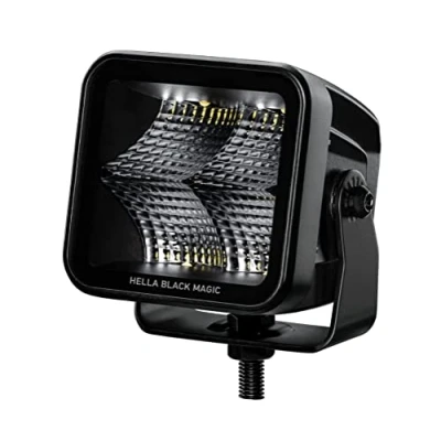 Image of HELLA 1FA 358 176 851 LED Spotlight Black Magic Cube 3.2&quot; 12/24V mounting/Bolted Short distance lighting Cable: 500mm Plug: DEUTSCH plug