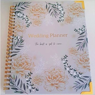 Image of wedding Planner/engagement gift/wedding planner book/bridal/floral planner/gold