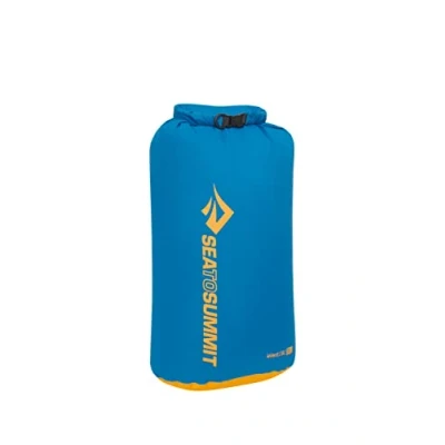 Image of SEA TO SUMMIT Evac Dry Bag L 20L Space Saving Waterproof Storage Lightweight Roll Top Recycled Fabric Base Lash Point &amp; D Ring Backpacking 27.1 x 23.4 47.8cm TurkishTile Blue 95g