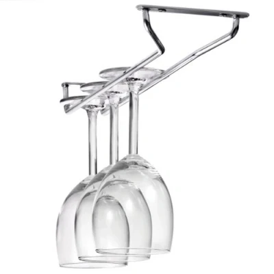 Image of bar@drinkstuff Chrome Plated Glass Rack 24inch Hangers, Holders, Glassware Racks, Stemware Racks