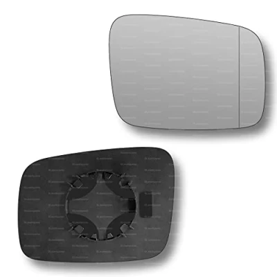 Image of Less4spares Replacement Wing Mirror Glass Right Compatible with VW Transporter 1990 2003 CLIP ON Driver Off side Blind Spot