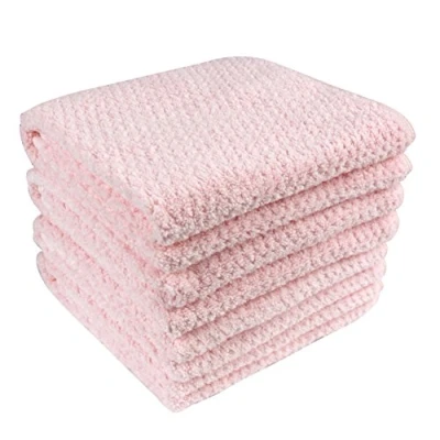 Image of Everplush Hand Towel Set, Microfiber, Rose Plush (Pink)