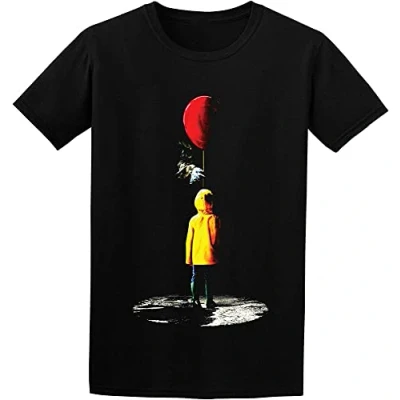 Image of Georgie Creepy Scary It Clown Stephen King Movie Inspired Mens T Shirt Black