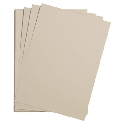 Image of Clairefontaine Ref 90781C Etival Coloured Grained Drawing Paper (Pack of 25 Sheets) A3 (42 x 29.7cm) 160gsm Cellulose Art Light Grey Acid Free, pH Neutral