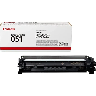 Image of Canon 051 Black original toner cartridge for imageCLASS MF262, MF264, MF267, MF269, i SENSYS Satera LBP161, LBP162