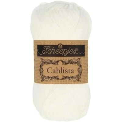 Image of Scheepjes Cahlista 106 Snow White Yarn 1x50g