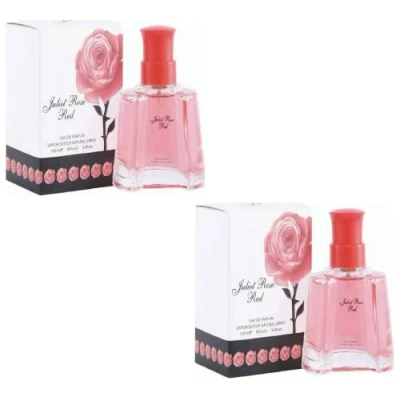 Image of Modaleo Women Perfume Eau de Spray for Her Women’s Fragrance EDP EDT 100ml / Gift Wrap Pack (2 x Juliet Rose Red Women)