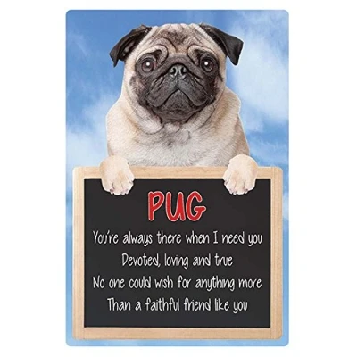 Image of Faithful Friends PUG 3D SIGN