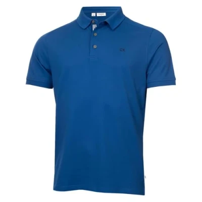 Image of Calvin Klein Mens Campus Sport Polo Shirt Dresden Blue M