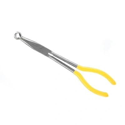 Image of O Shaped Pliers Curved Nose Long 270mm Extra 45/90 Degree Bent or shape Tip Craft Repairing Tool (90 Bent)