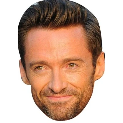 Image of FoxyPrinting Hugh Jackman Celebrity Face Party Fancy Dress