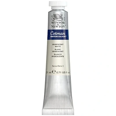 Image of Winsor &amp; Newton Watercolour Paint, Iridescent White, 8ML Tube