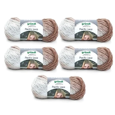 Image of Gründl Pacific Lace Pack of 5, Sand 05, 5X 100g