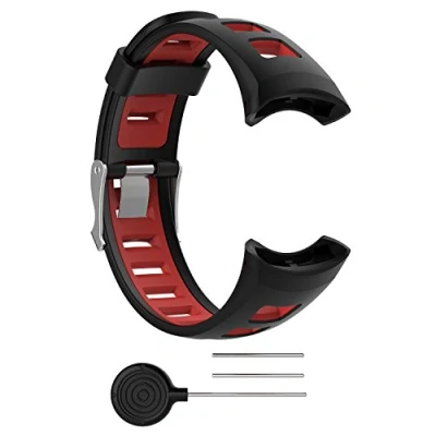 Image of BoLuo Watch Strap compatible for Suunto M5, Sport Silicone Band Wrist Strap,Replacement Bracelet Wristband Quest/Suunto M1/Suunto M2/Suunto M3 /Suunto M4/Suunto M5 (black)