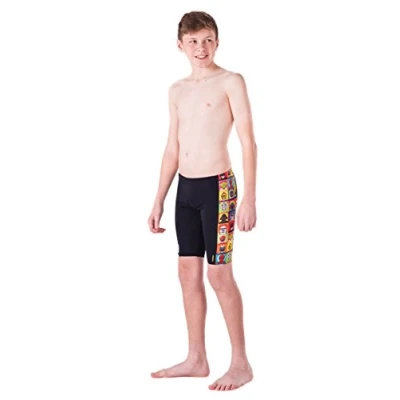 Image of Maru Boys Super Hero Pacer Panel Jammer Black and Multi Size 32