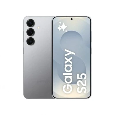 Image of Samsung Galaxy S25 AI Smartphone, AI, 12GB Memory, 256GB Storage, 50MP Camera, Silver Shadow, 3 Year Manufacturer Extended Warranty (UK Version)