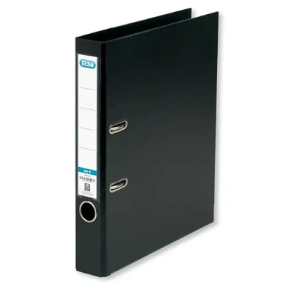 Image of Elba, A4 Lever Arch Files, Slim, Black, Plastic, 1 Folder, 50 mm