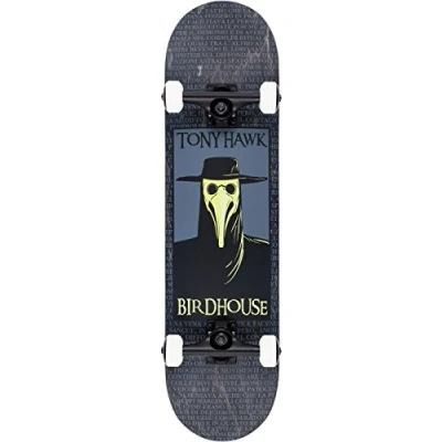 Image of Birdhouse Stage 3 Plague Doctor Complete Skateboard Black 8&quot;