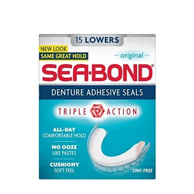 Image of Seabond Denture Fixative Seals Lowers (15) Pack of 2