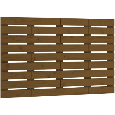 Image of vidaXL Wall Headboard Honey Brown 81x3x63 cm Solid Wood Pine