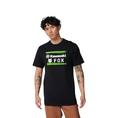 Image of Fox Racing Men&#039;s X Kawi Premium Long Sleeve Tee T Shirt, Black, Large