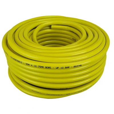 Image of Faithfull FAIHOSE50B12 Heavy Duty Reinforced PVC Builders Hose 50 M 12.7 mm (1/2 Inch) Diameter