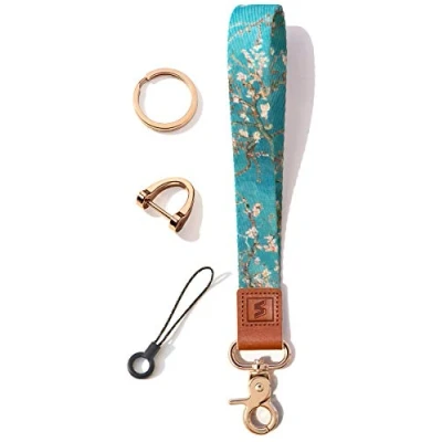 Image of SENLLY Wristlet Lanyard Strap for Keys, Original Pattern Design Wrist Keychain Holder