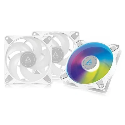 Image of ARCTIC P12 PWM PST A RGB (3 Pack) PC Fan, 120mm Case Optimized for static pressure, Semi passive: 200 2000 rpm (0