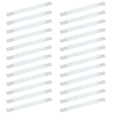 Image of 100 Pcs Non Slip Hanger Grips Clear Clothes Silicone Clothing Strips for Wood Hangers Plastic Home Stores Use