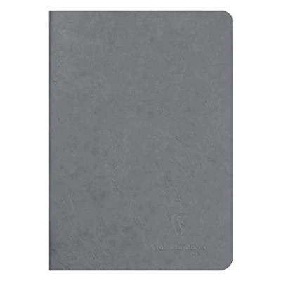 Image of Clairefontaine Age Bag Notebook, A5, Plain, 96 Pages Grey