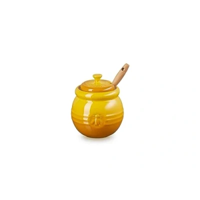 Image of Le Creuset Nectar Stoneware Honey Pot &amp; Dipper