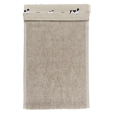 Image of Sophie Allport Woof Roller Hand Towel, 100% Cotton, Hard Wearing &amp; Absorbent Kitchen Towel Accessory, Dog Print