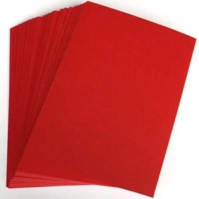 Image of Stella Crafts A4 Xmas Red Card Stock x 20 Sheets, 240gsm (297mm 210mm)