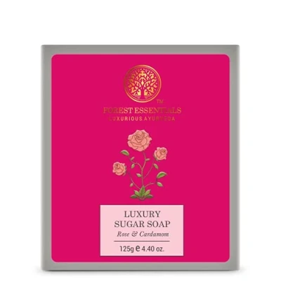 Image of Forest Essentials Rose and Cardamom Luxury Sugar Soap, 125g
