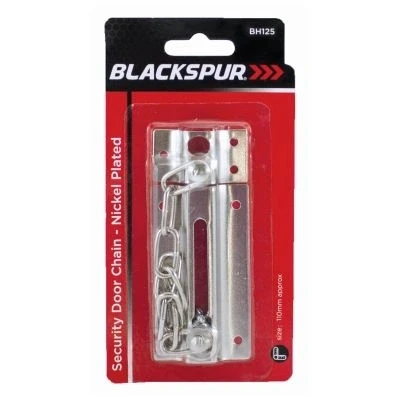 Image of Nickel 110mm Iron Door Chain By Blackspur