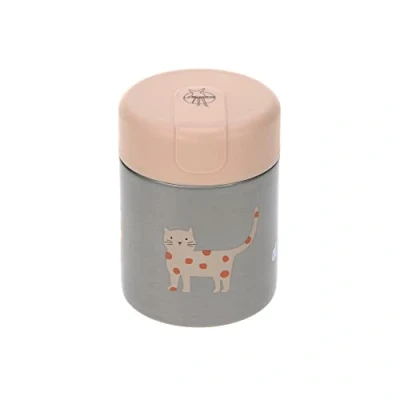 Image of LÄSSIG Baby Children&#039;s Thermal Warming Box Porridge Snacks Leak Proof Stainless Steel 315 ml/Food Jar Little Mateys Spicy Orange